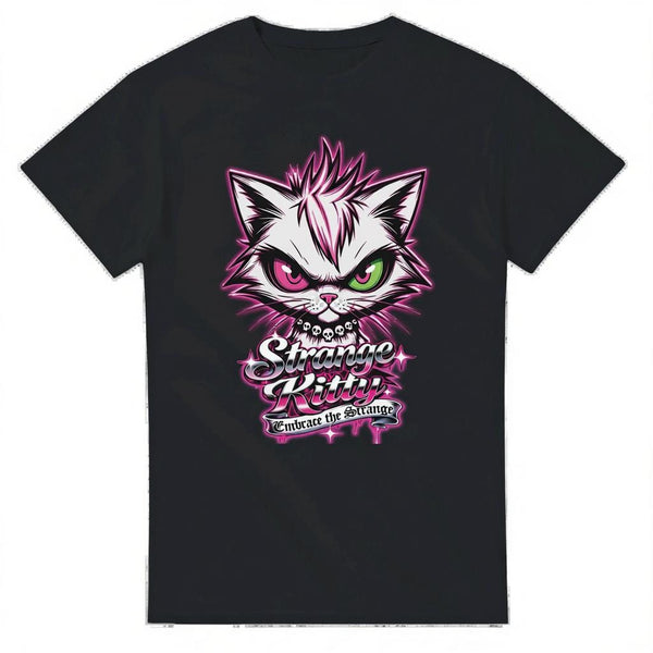 Strange Kitty - Heavyweight Unisex Crewneck T-shirt | Gildan® 5000