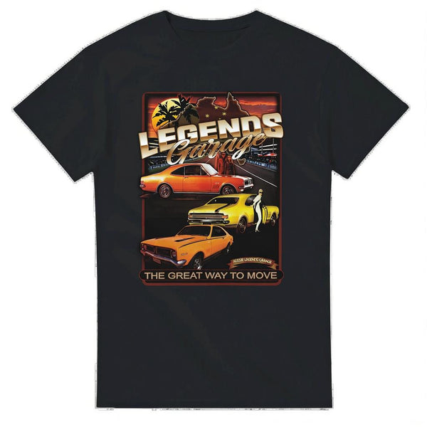 Legends Garage - HK HT HG Monaro Heavyweight Unisex Crewneck T-shirt | Gildan® 5000
